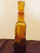 Amber Glass Stone Scotch Whiskey Decanter Top Mid Century - Mid-Century Modernism photo 3
