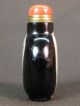 Chinese White Black Banded Crystalloid Agate Snuff Bottle Snuff Bottles photo 2