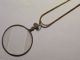 Antique Monocle Pendant Magnifying Glass 1890s Victorian Steampunk Altered Art - Optical photo 2