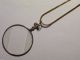Antique Monocle Pendant Magnifying Glass 1890s Victorian Steampunk Altered Art - Optical photo 5