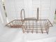 Antique Claw Foot Double Bath Tub Hanging Metal Wire Soap Dish Holder Basket Bath Tubs photo 3