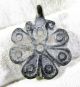Rare Late Medieval Silveerd Bronze Floral Pendant / Amulet - Wearable - Ks90 Roman photo 2