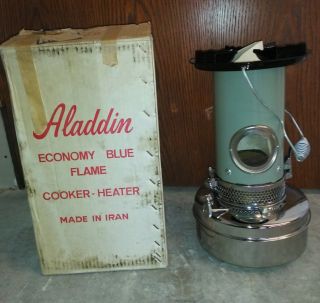 Nos Vintage Aladdin Economy Blue Flame Cooker - Heater Made In Iran England photo