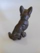 Vtg Antique Hubley ? Cast Iron Metal German Shepherd Dog Door Stop Figurine Metalware photo 9