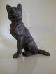 Vtg Antique Hubley ? Cast Iron Metal German Shepherd Dog Door Stop Figurine Metalware photo 1