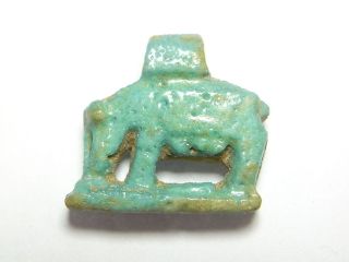 Scarce Ancient Egyptian Kingdom Terracotta Amulet Of A Sow (a219) photo