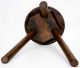 Vtg Wooden Stool Small Wood Seat Child Foot Primitive Rustic Country Chair Chic Post-1950 photo 4