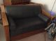 3 Piece Oak Mission Style: Straight Chair,  Rocker,  3 Quarter Sofa Bed Unknown photo 2