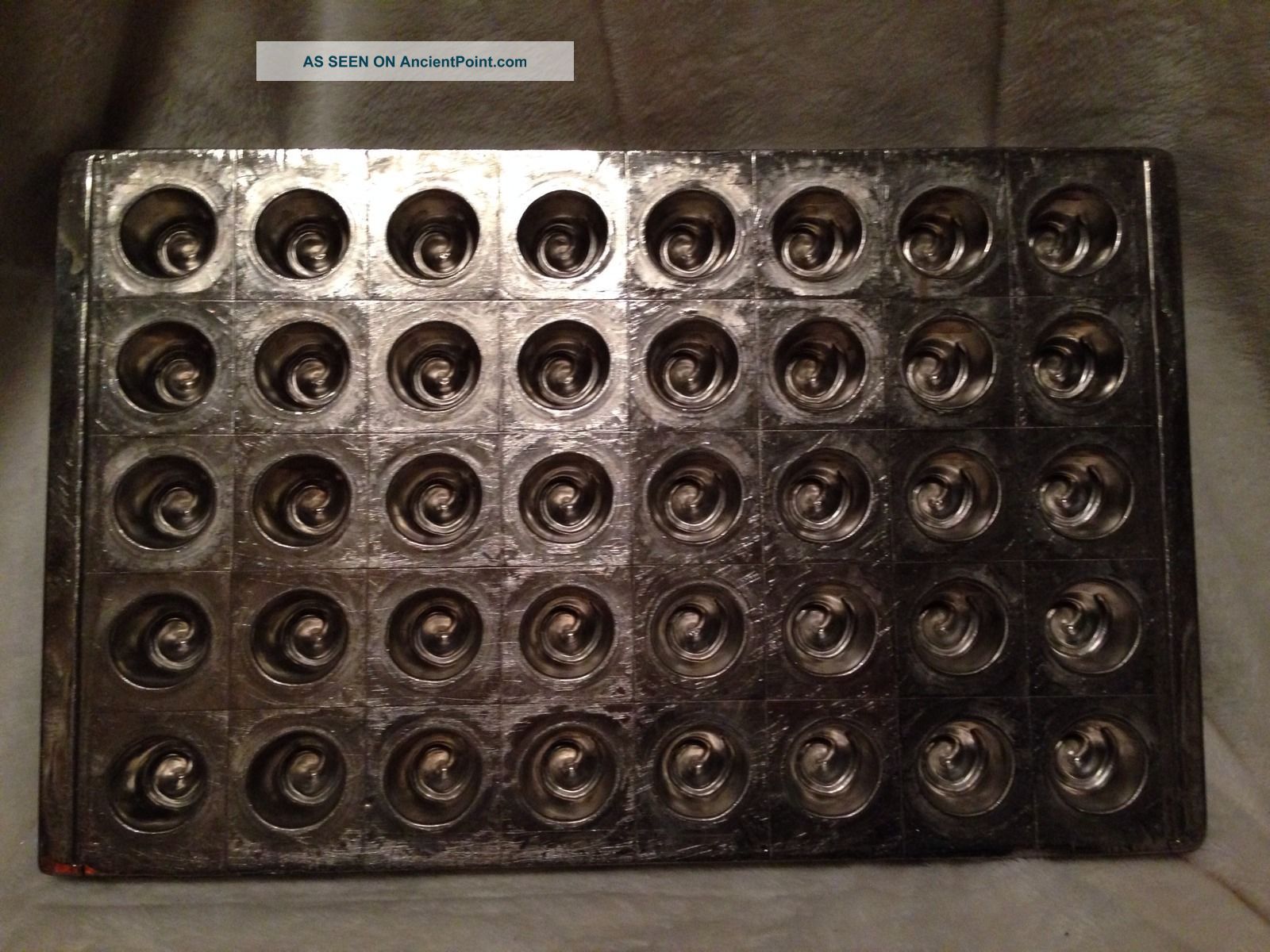 Antique French Commercial Chocolate Candy Metal Mold By Letang Fils - Large Industrial Molds photo