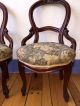 1800 ' S French Ballon Back Chairs Walnut Carved 2 Victorian All Rare 1900-1950 photo 2