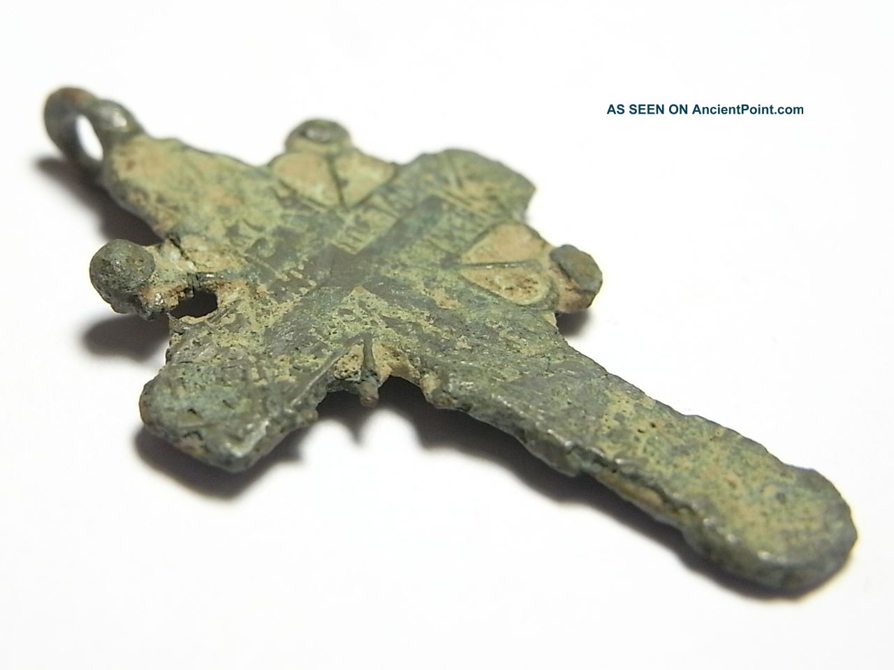 Celtic Cross Styled Late Tudor British Found Bronze Cross Pendant.  (g15) British photo