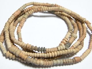 Ancient Egyptian Graeco Period 4th Century Terracotta Coptic Bead Necklace (g14) photo