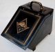 Antique Metal And Brass Fireplace Coal Ash Scuttle Box Bin Hearth Ware photo 1