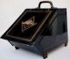 Antique Metal And Brass Fireplace Coal Ash Scuttle Box Bin Hearth Ware photo 2