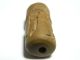 Post Medieval Beige Stone Bactrian Style Cylindrical Seal Matrix.  (e1) Near Eastern photo 1