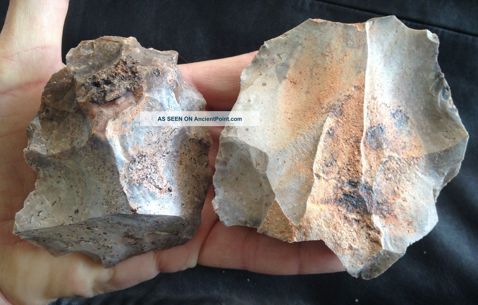 Mojave Desert Artifact Paleolithic Neolithic Handaxe Scraper Biface 10,  000,  Bp Neolithic & Paleolithic photo