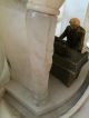 Unusual Carved Alabaster Lamp Theater With Beethovan Metal Sculpture Jrvhl 1932 Lamps photo 4