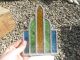 Antique Leaded Stained Glass Section Art Deco Period 1930 ' S Salvage Vintage Old 1900-1940 photo 3