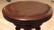 Hand Carved Antique Victorian Piano Stool With Glass Ball And Claw Feet - 1800-1899 photo 2