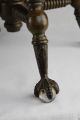 Hand Carved Antique Victorian Piano Stool With Glass Ball And Claw Feet - 1800-1899 photo 7