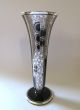 _large_antique_art Deco_glas_vase_glass_silveroverlay_art Glass_design_vintage_ Art Deco photo 7
