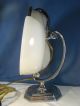 Metropolitian Art Deco Lighted Vanity / Shaving Mirror Lapeer Milk Glass Art Deco photo 2