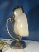 Metropolitian Art Deco Lighted Vanity / Shaving Mirror Lapeer Milk Glass Art Deco photo 4