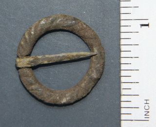 Ancient Old Ornament Bronze Fibula Brooch (fr04) photo