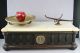 Estate - Antique Marble And Walnut Wood Apothecary Pharmacy Scale Marble Top Scales photo 3
