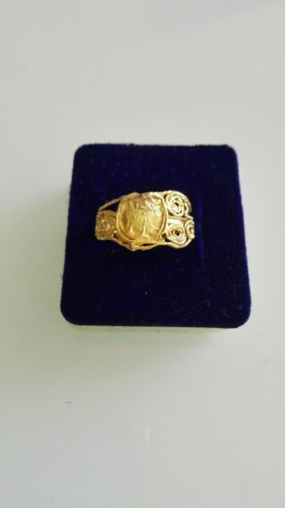 Ancient Gold Ring 1/2nd Century Ad photo