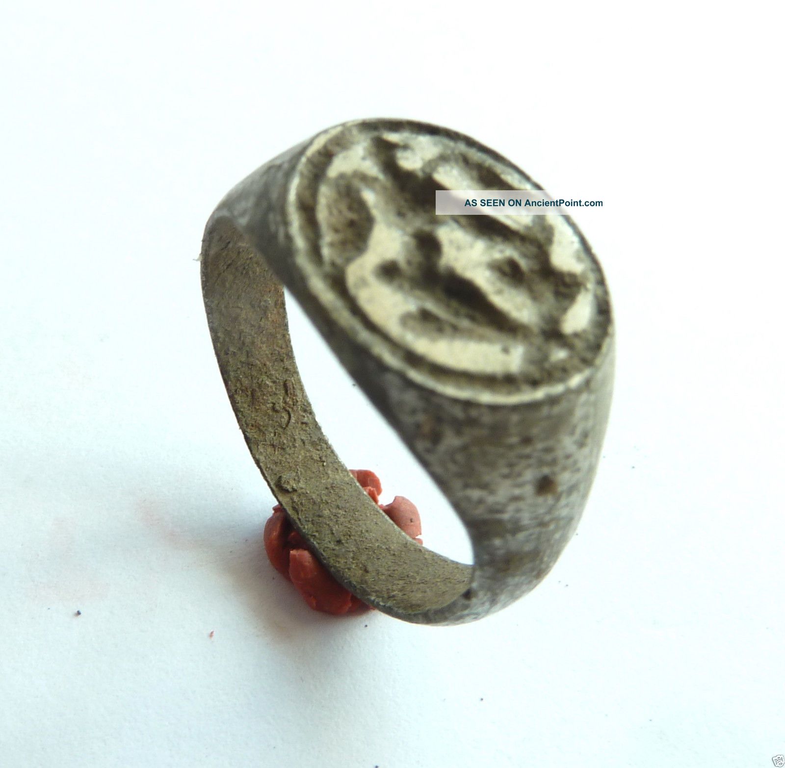Ancient Post - Medieval Bronze Seal - Ring (541). Other photo