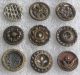 Floral 25pc 1800 ' S Austrian Tinies Victorian Antique Metal Picture Buttons Vgc Buttons photo 3