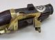 1413 Japanese Edo Antique Teppo Gun Netsuke Miniature Matchlock Short Barrel Netsuke photo 3