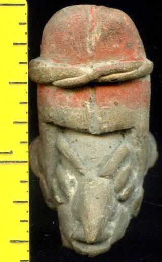 Pre - Columbian Pre - Classic Jalisco Sheep - Face Figure Head photo