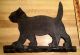 Antique Tin Sheet Metal Weather Vane Black Cat Folk Art Silhouette Cut Out Large Primitives photo 3