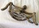 30s Art Deco Spelter Figure Stylised Flapper With Draped Garland - Art Deco photo 5