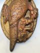 Old Antique Figural Cast Iron Parrot Bird Door Knocker Door Bells & Knockers photo 1