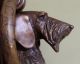 Antique Solid Bronze Schnauzer Or Airedale Terrier Dog Head Figural Doorknocker Door Bells & Knockers photo 5