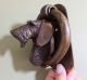 Antique Solid Bronze Schnauzer Or Airedale Terrier Dog Head Figural Doorknocker Door Bells & Knockers photo 6