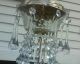 Antique Chandelier Two Bulbs Basket Style Many Crystal Glass Prisms Pendants Chandeliers, Fixtures, Sconces photo 2