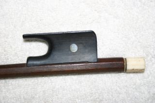Old Antique French? Early 4/4 Cello Bow (violin) Open Frog Repair No Reserv - photo