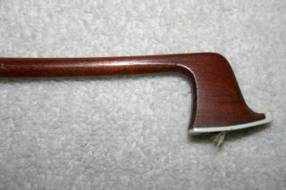 Old Antique 4/4 German Violin Bow Pernambuco Repair photo