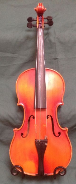 Vintage Full Size Violin Made In Germany By Karl Beck 1920 ' S Stradivarius Copy photo