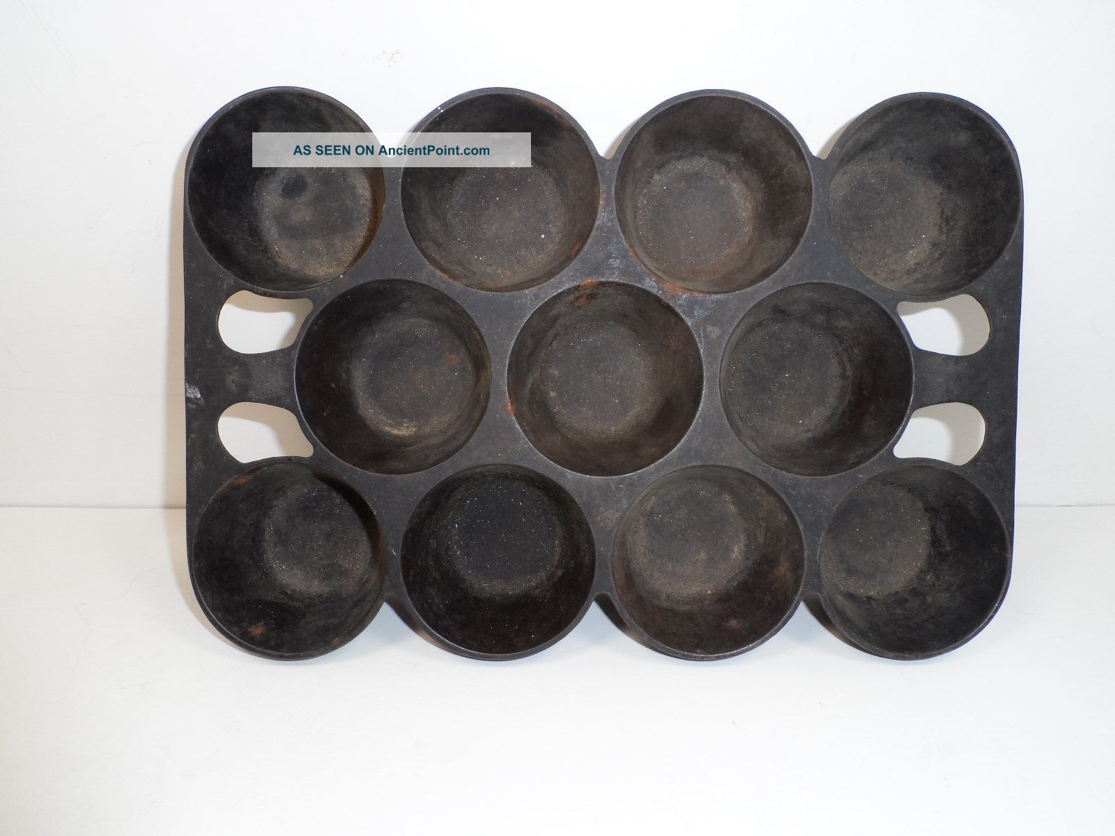 Vintage Griswold No 10 Pop Over Muffin Pan 948 A Cast Iron Cookware Hearth Ware photo
