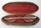 Antique Late Georgian Hallmarked Solid Silver Spectacles Shagreen Case Other photo 9