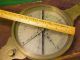 Old Antique Early To Mid 19th Century Brass Cased Surveyors Nautical Compass - Other photo 9