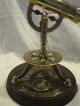 Antique Extendable Removable Brass Telescope On Wooden Base Telescopes photo 1