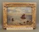 2 Antique Early 20thc Canadian Maritime Sailboat Seascape Oil Paintings Other photo 5