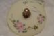 Antique Germany Hand Painted Porcelain Stud Collar Button Box/button German - Baskets & Boxes photo 3