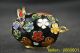 China Handwork Rare Cloisonne Carving Flower Pig Black Statue Other photo 2